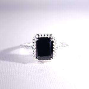 Thai Black Spinel Ring Size 9
